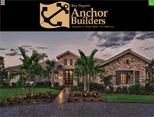 Tablet Screenshot of anchorbuilders.com
